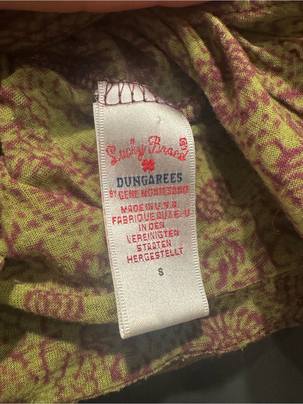Vintage Y2K Lucky Tees Brand Women's Long-Sleeve Printed Top - Picture 3 of 4